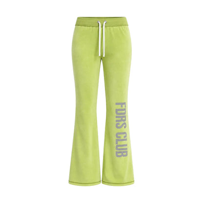 FDR Women's Candy Color Long Sleeve Top, Tank Top, and Low Rise Flare Pants Set - Fitted Y2K Casual Three-Piece Ensemble