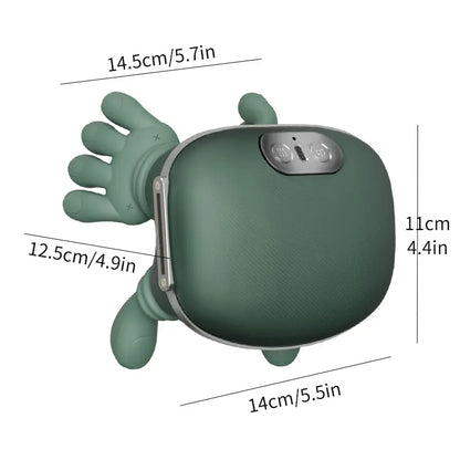 Advanced Brushless Motor Neck and Back Massager - Wireless Portable 3D Deep Tissue Kneading with Bionic Heating for Pain Relief - Ideal Gift for Legs, Neck, and Back Relaxation