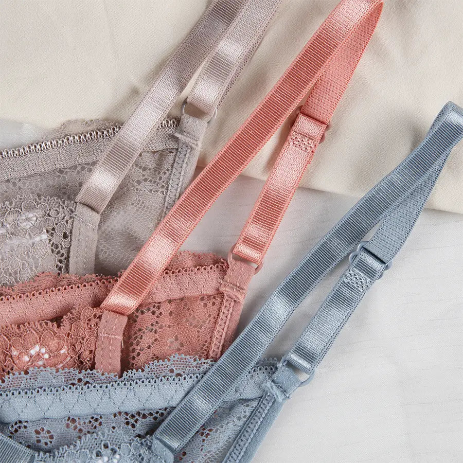 Women's Lace Thong Panties - Low-Rise Lingerie with Adjustable Waistband, Sheer Floral Lace T-Back, Soft and Breathable Everyday Intimates (Available in 7 Colors)
