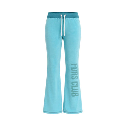 FDR Women's Candy Color Long Sleeve Top, Tank Top, and Low Rise Flare Pants Set - Fitted Y2K Casual Three-Piece Ensemble