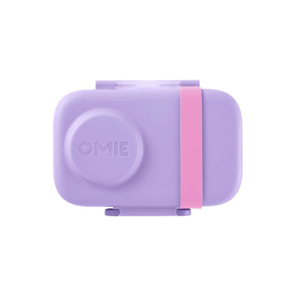 Omiebox Lite Plastic Bento Box for Cold Lunches - Includes Cooling Pack, Treasure Pocket, and Meal Prep Snack Containers - Ideal for Back to School